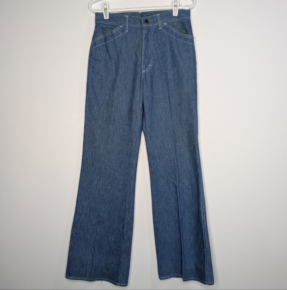 Vintage Lee Set Blue Cotton Denim Jeans Med/8